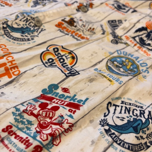 Disney Cruise Line Castaway Cay Men’s Button Down Shirt Size 3XL - Picture 2 of 5